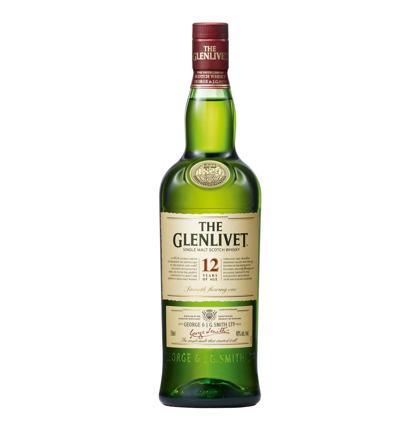 The Glenlivet Scotch Whisky Double Oak 12 Years Bourbon Whiskey 750mL